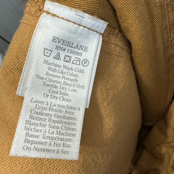 Everlane The Canvas Organic Cotton Pull-On Pant Relaxed Fit Cappuccino - Picture 12 of 13